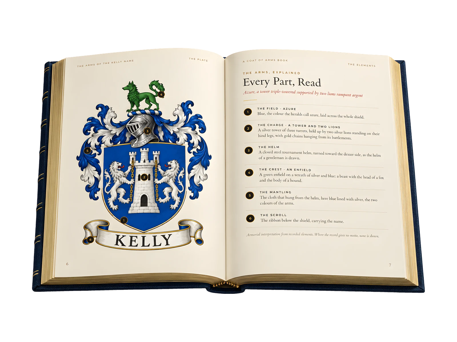 The Coat of Arms Book, open at an inside page