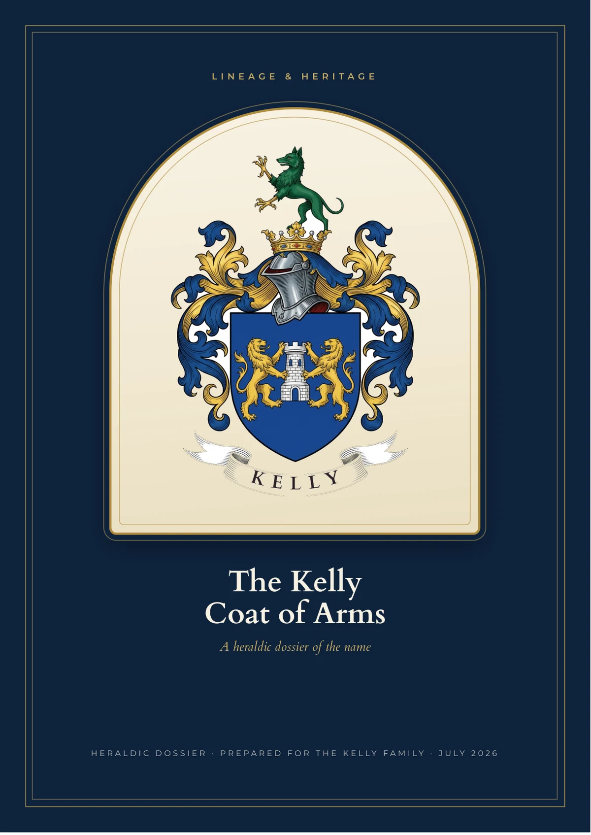 Your surname on the cover