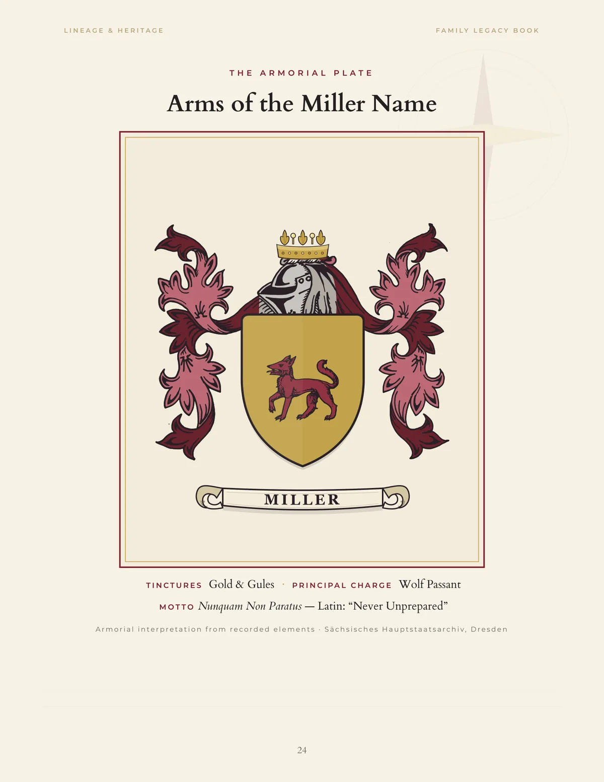 Armorial plate &mdash; coat of arms