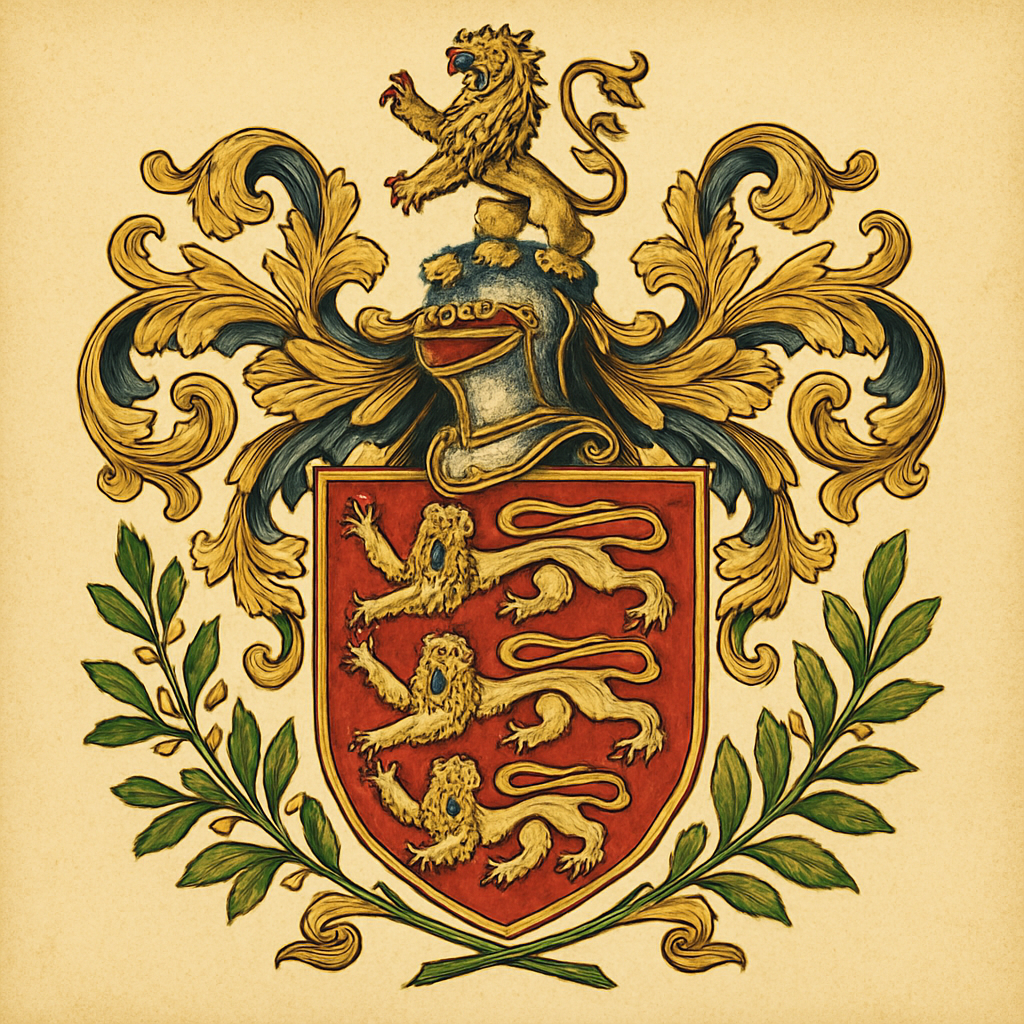 1. The Royal Arms of England — heraldic illustration