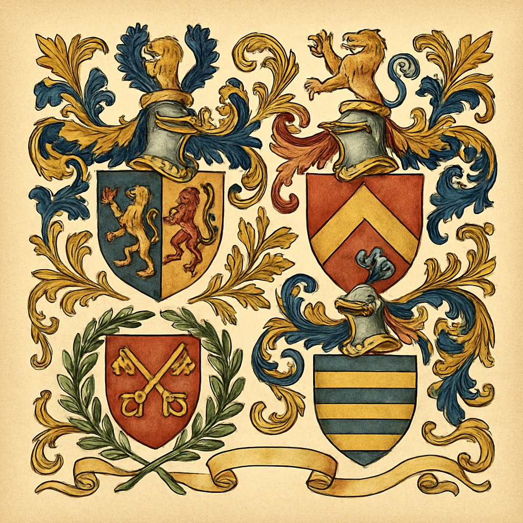 Heraldic Styles Through History — heraldic illustration