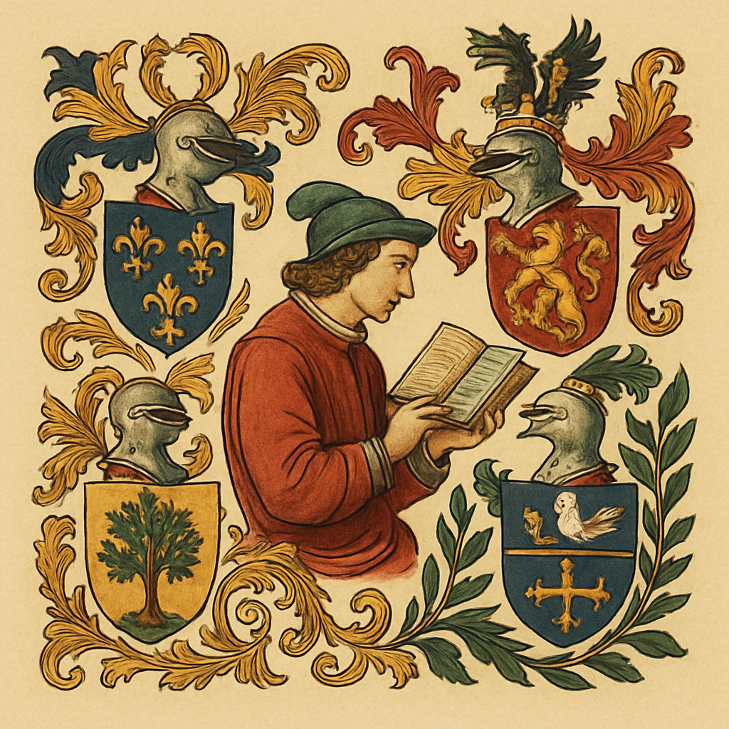 Reading the Crest — heraldic illustration