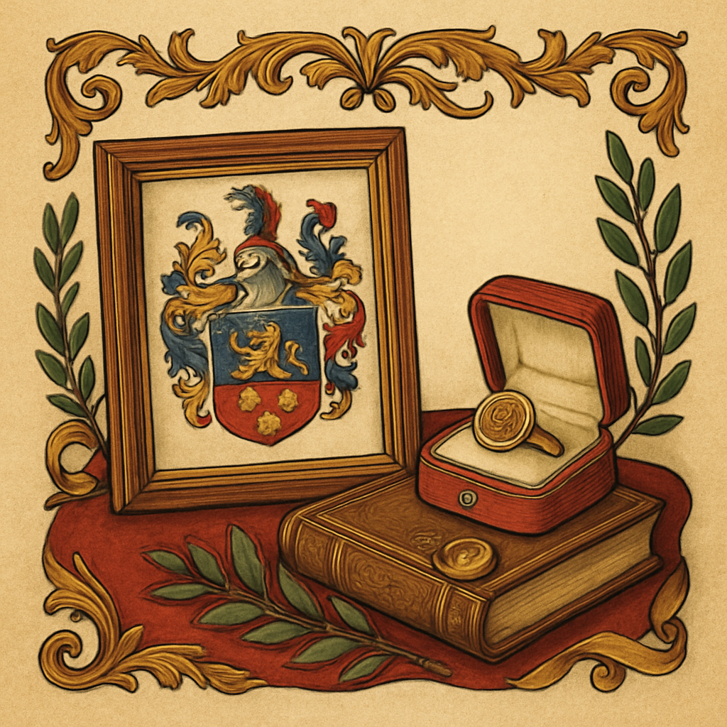 Why Heritage Gifts Work for Valentine's Day — heraldic illustration