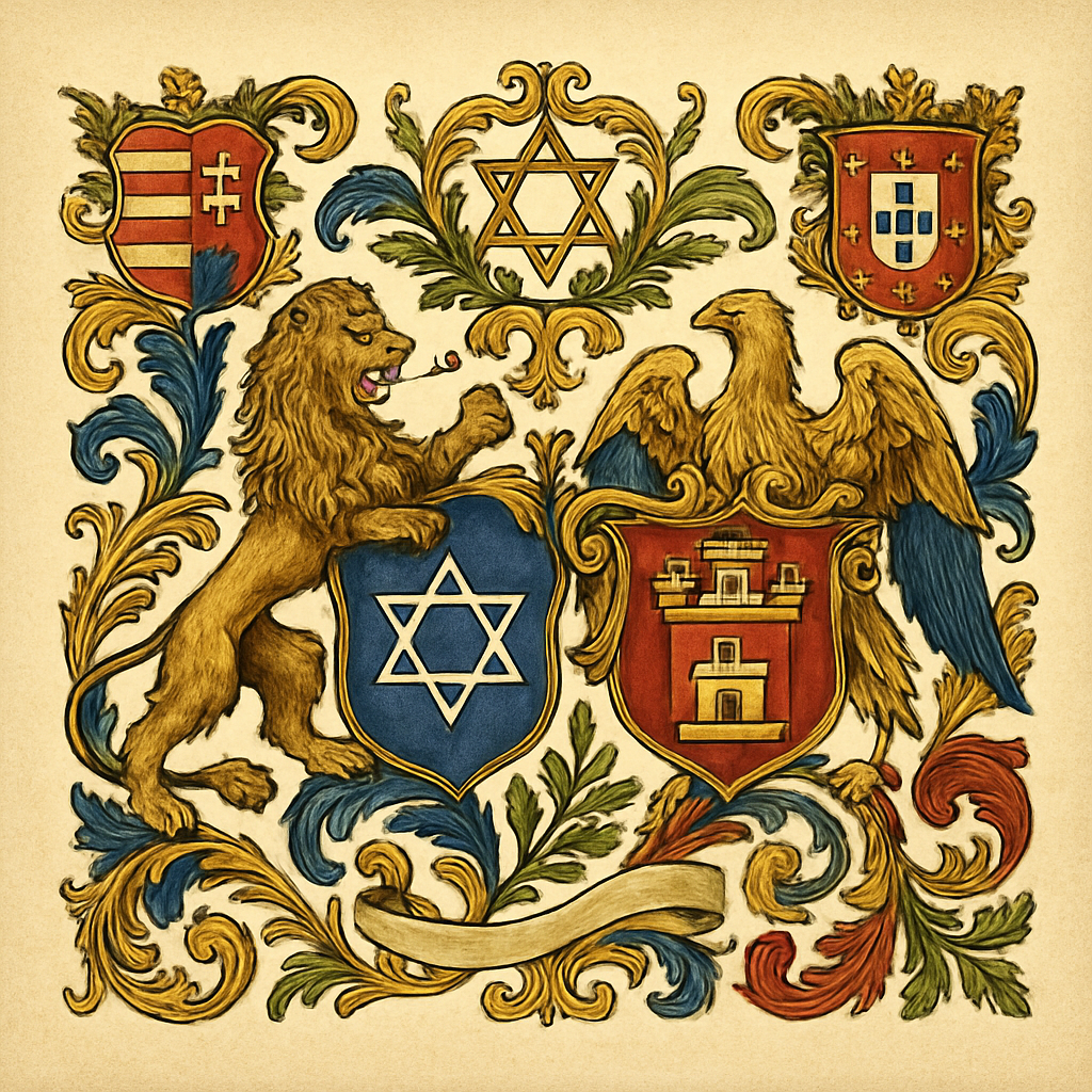 Ashkenazi and Sephardic Heraldic Traditions — heraldic illustration
