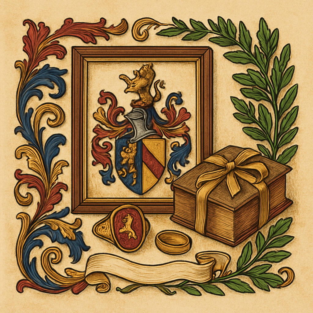 For the Family History Obsessive — heraldic illustration