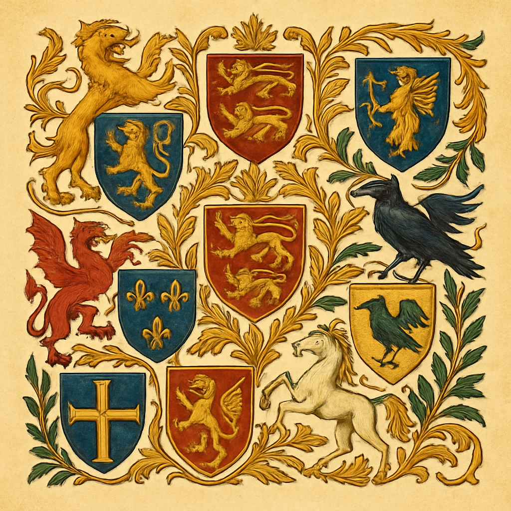 Origins: The Norman Conquest and Beyond — heraldic illustration