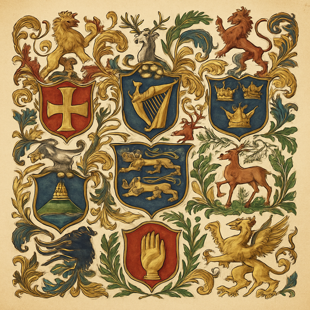 The Most Notable Irish Heraldic Families — heraldic illustration