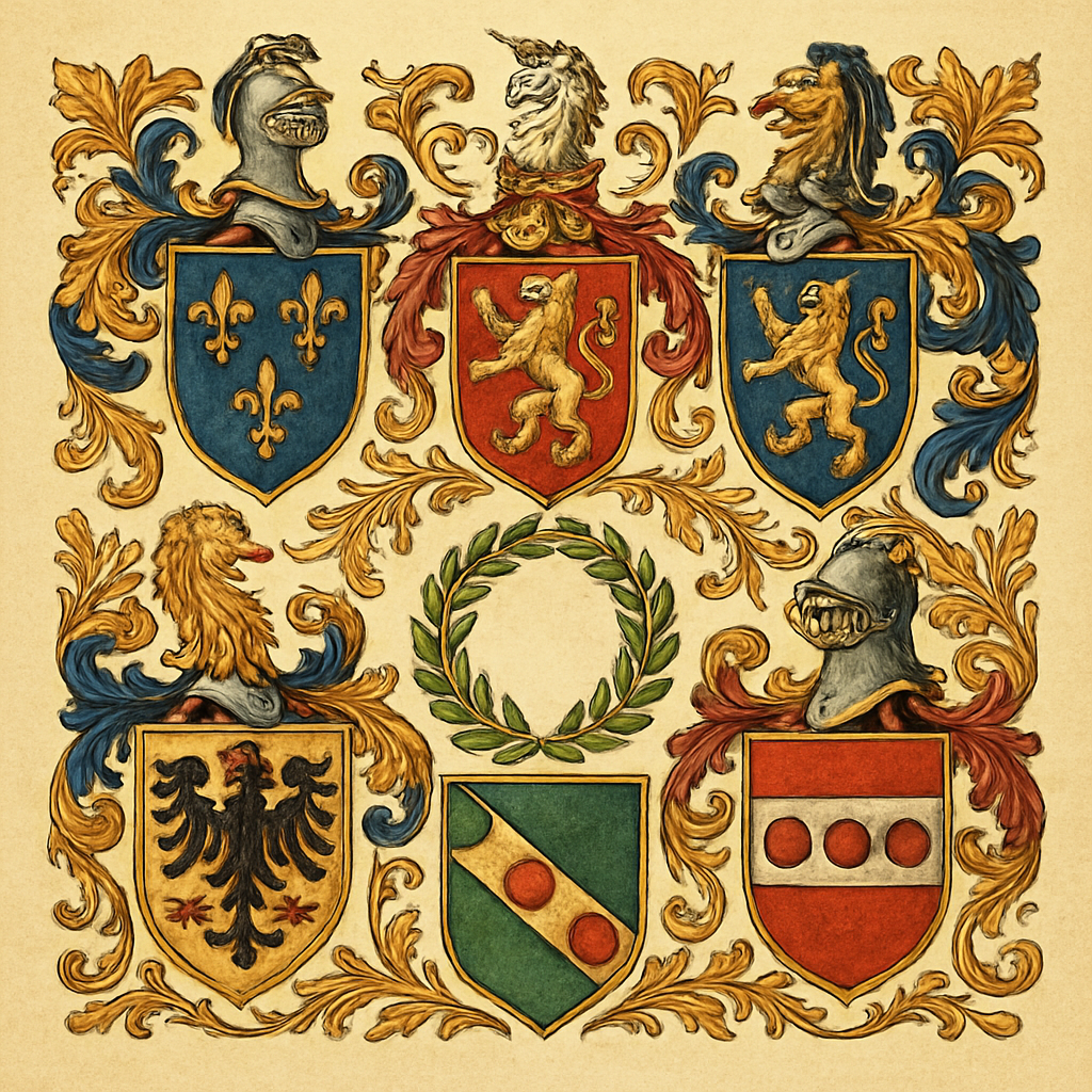 A Brief History of Coats of Arms — heraldic illustration